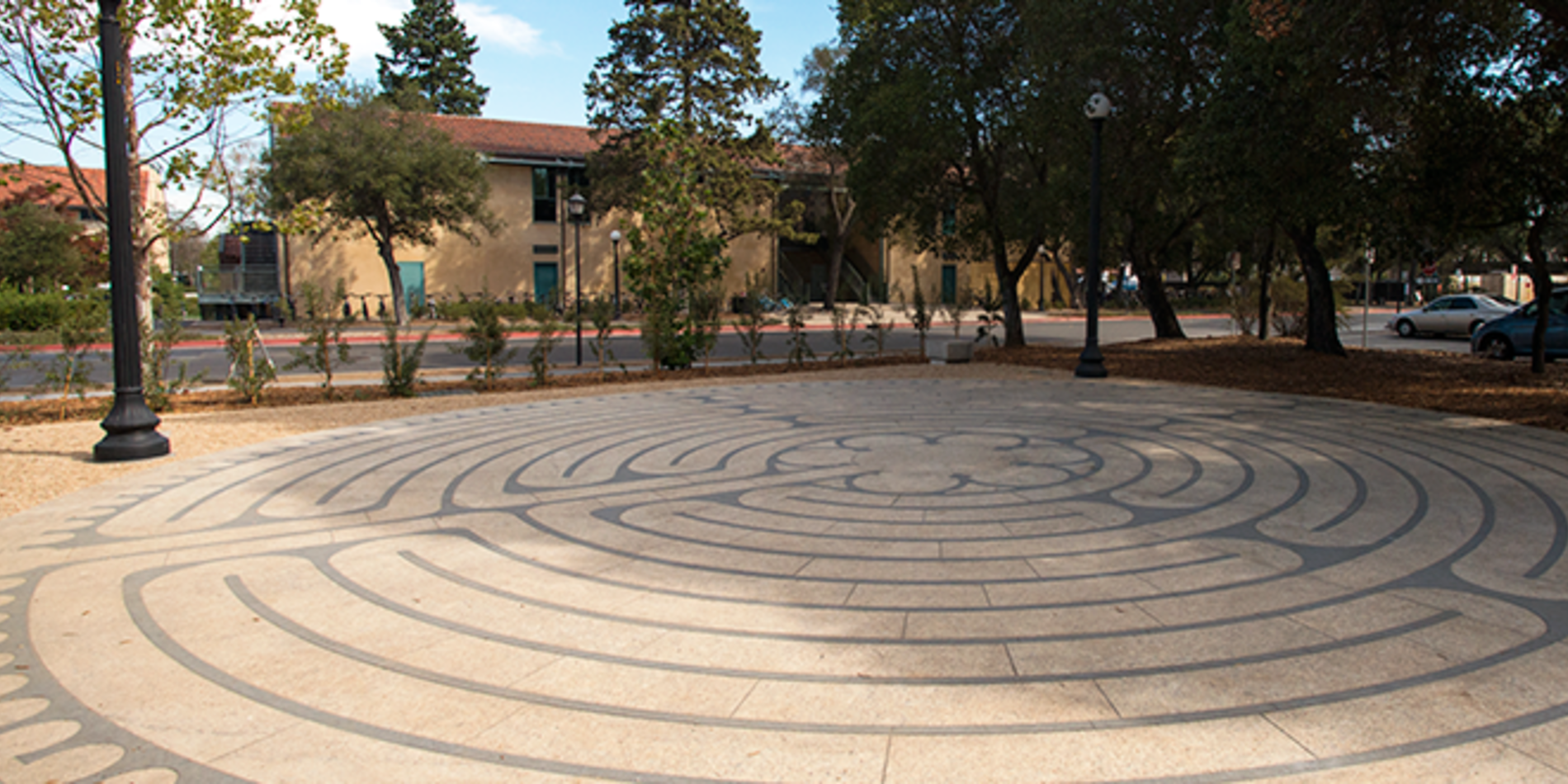 Labyrinth next to the Windhover contemplative center.