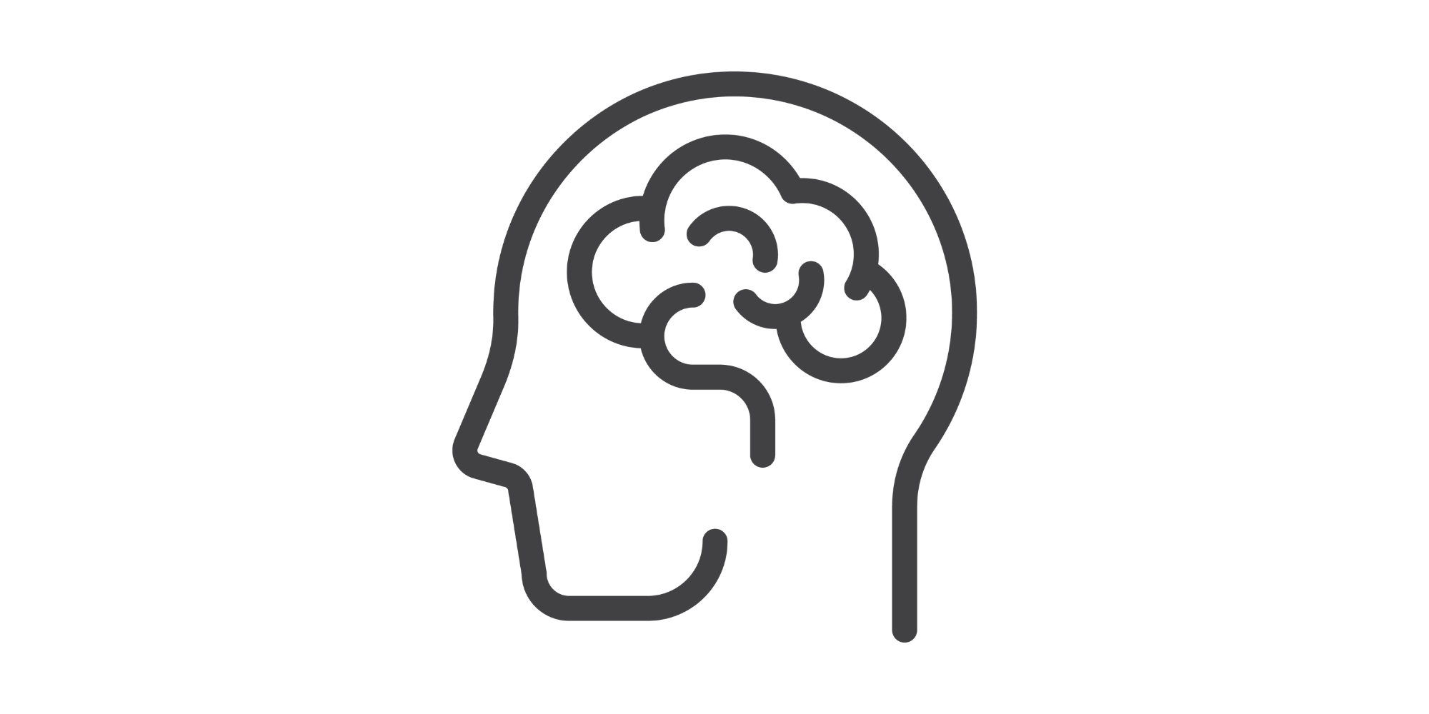 Icon of person's head and brain