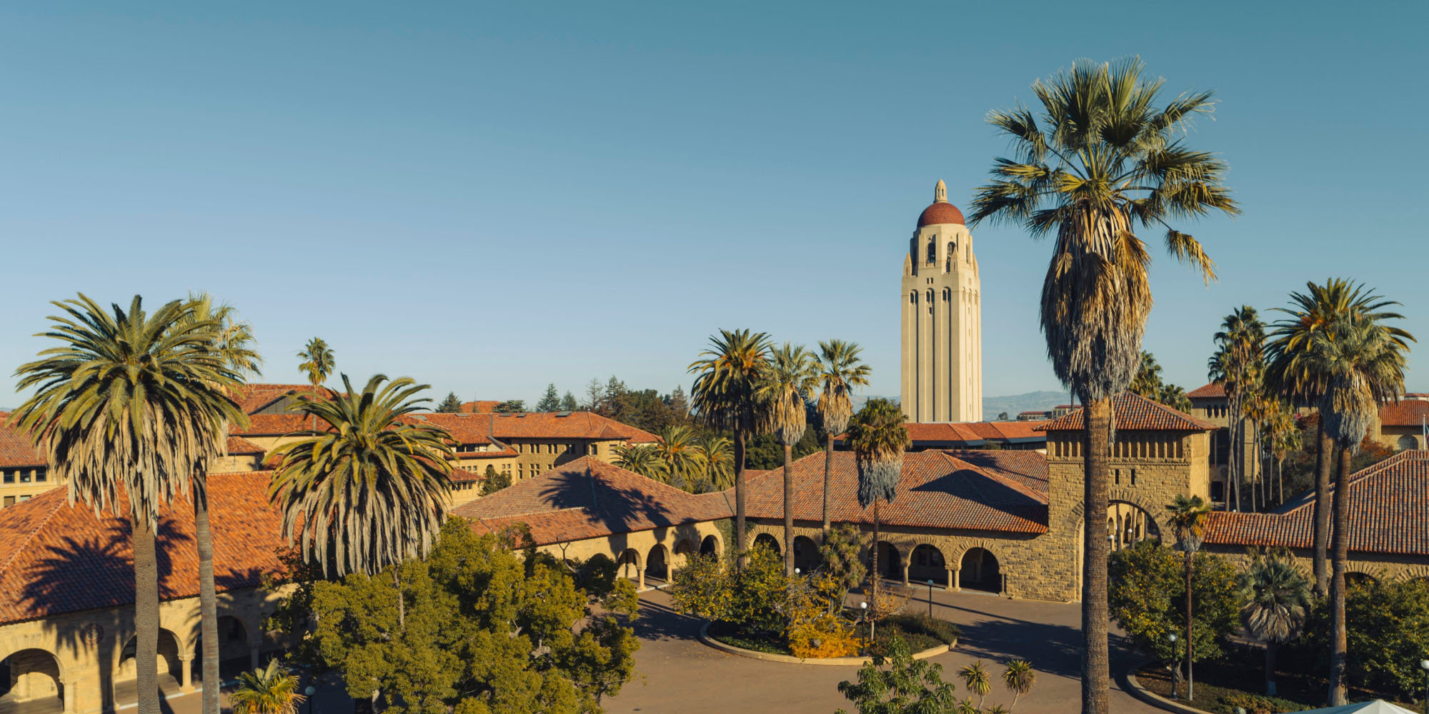 Panoramic view of Hoover Tower